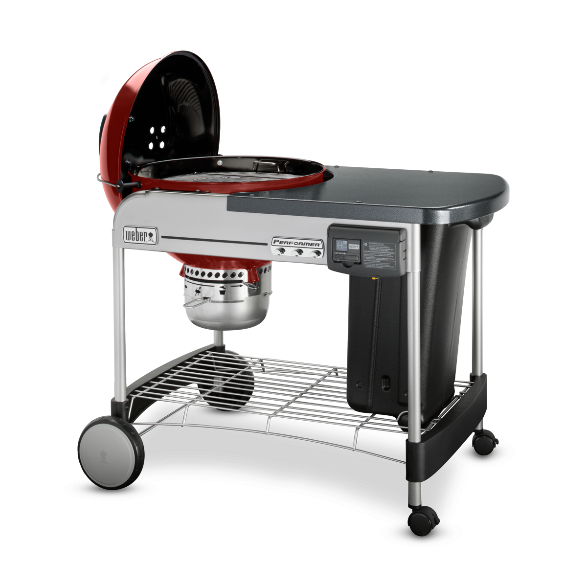 Weber Performer Deluxe Holzkohlegrill - Karmesinrot