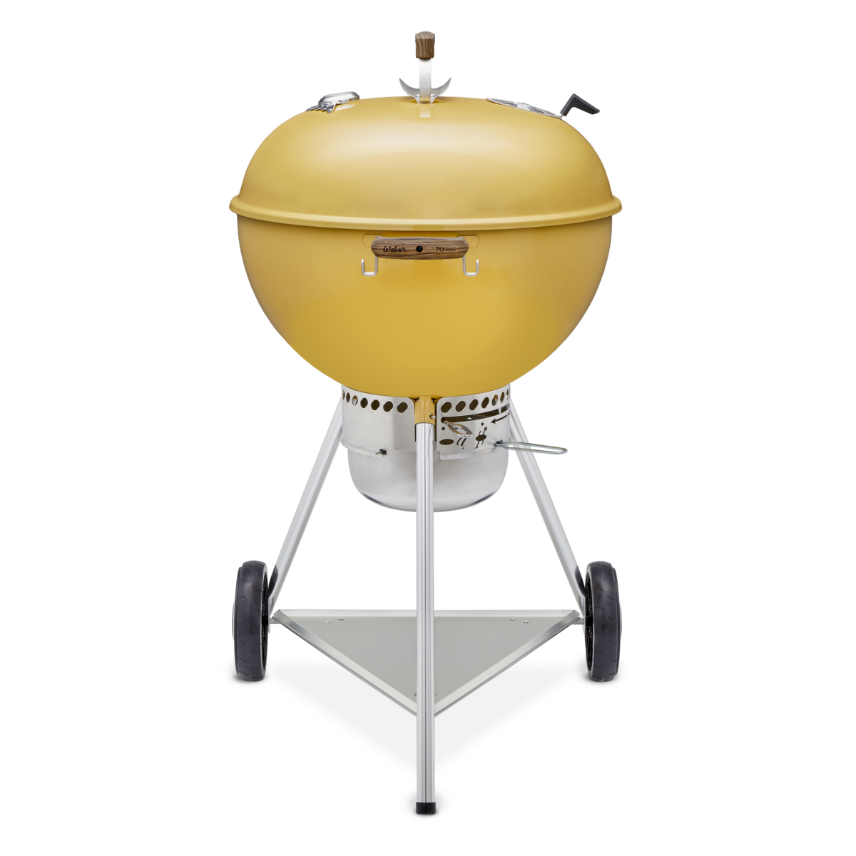 Weber - 70th Anniversary Kettle 22" Charcoal Grill - Hot Rod Yellow