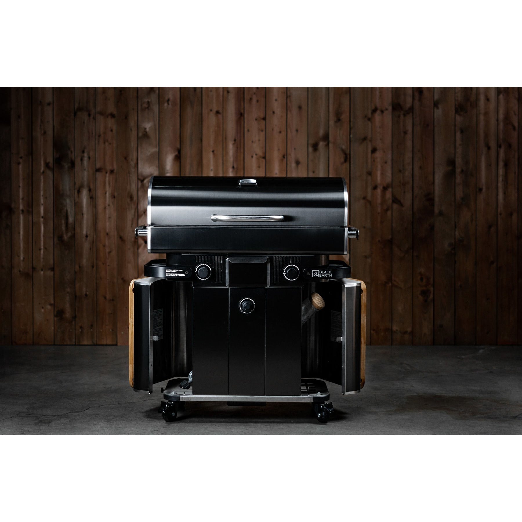 Black Earth Freestanding Hybrid Grill