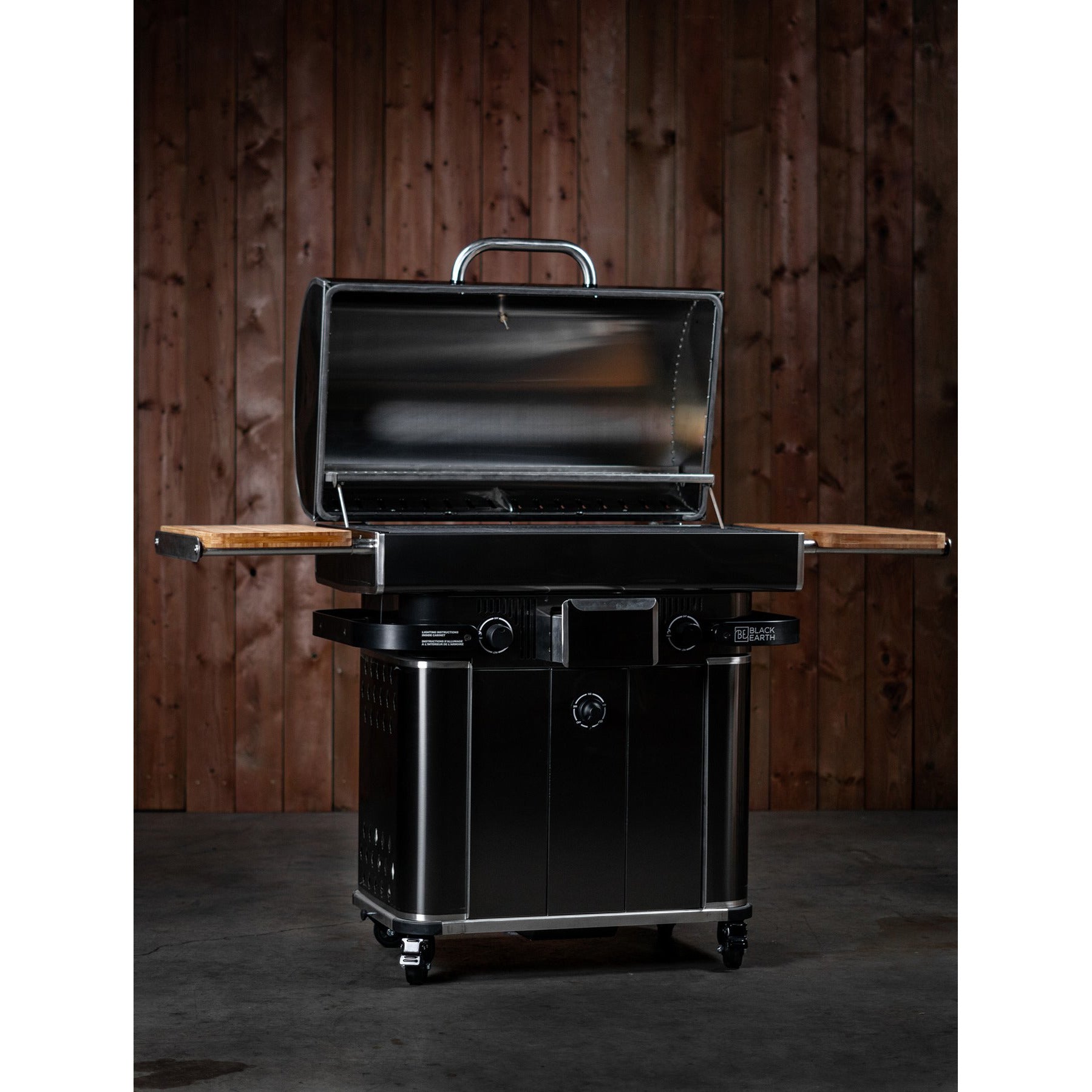 Black Earth Freestanding Hybrid Grill