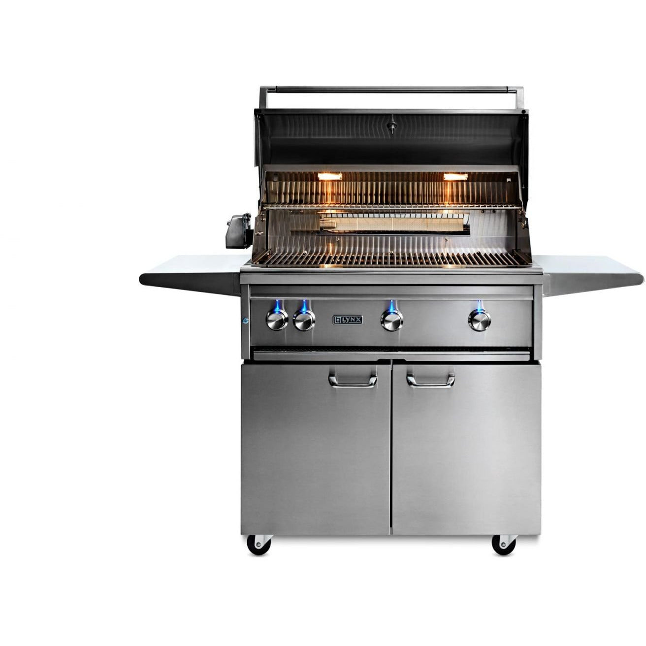 Lynx 36" Professional Freestanding Grill With 1 Trident IR Burner, 2 Ceramic Burners & Rotisserie