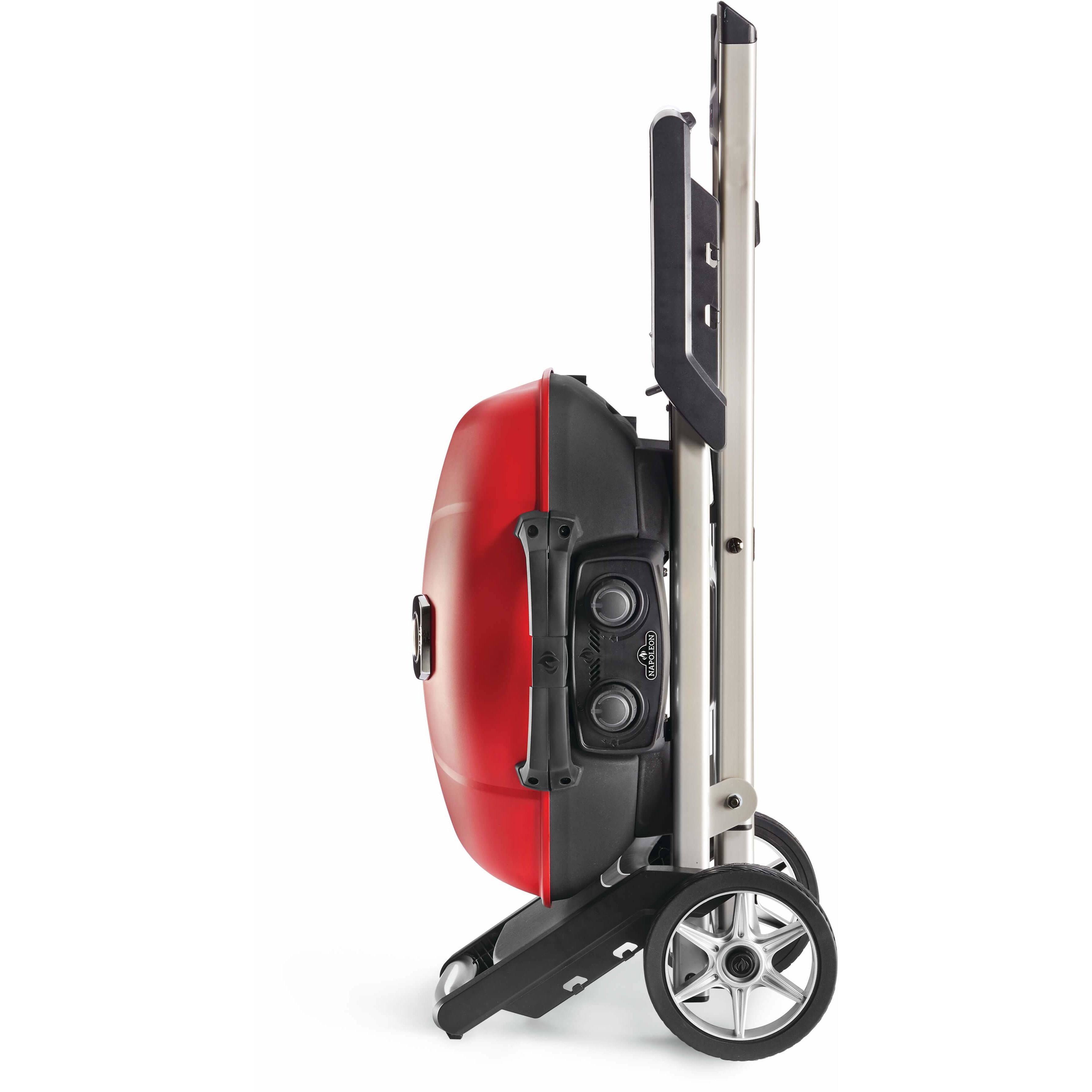 Napoleon TravelQ 285X With Scissor Cart & Griddle - Red