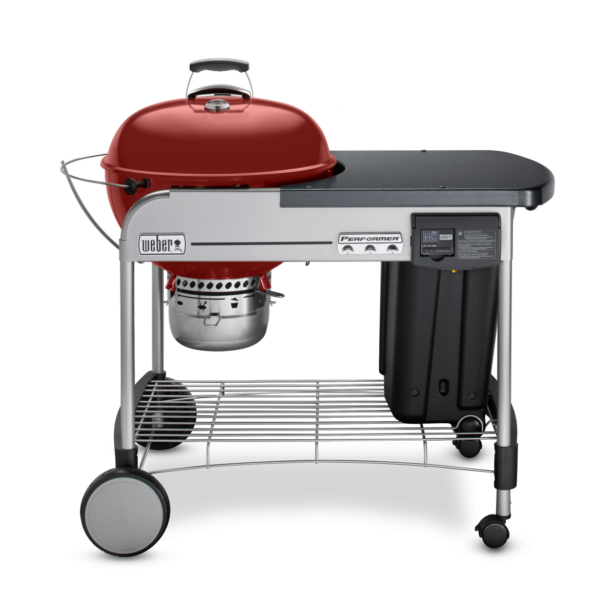 Weber Performer Deluxe Holzkohlegrill - Karmesinrot