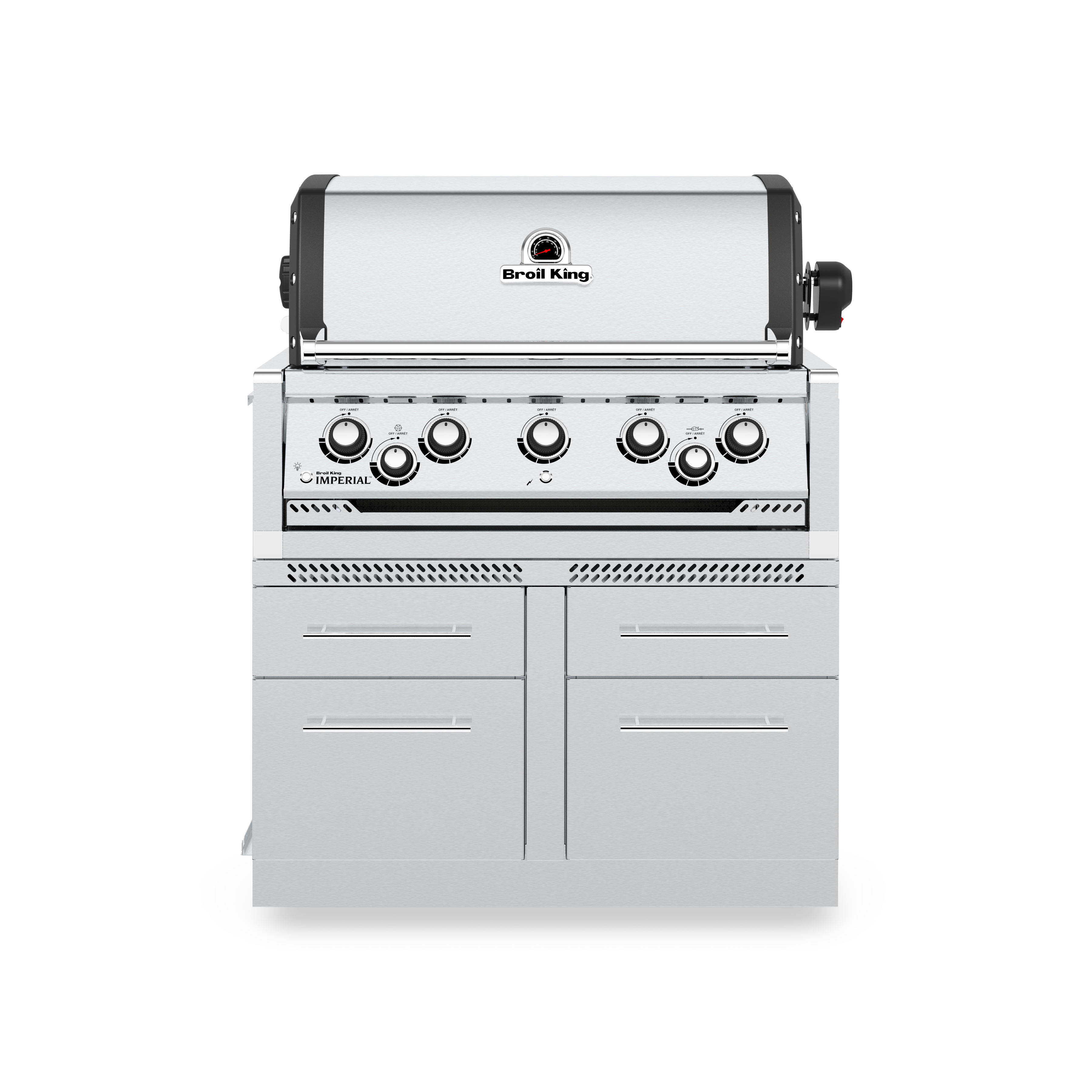Broil King - 5 Burner Grill Head Stainless Cabinet