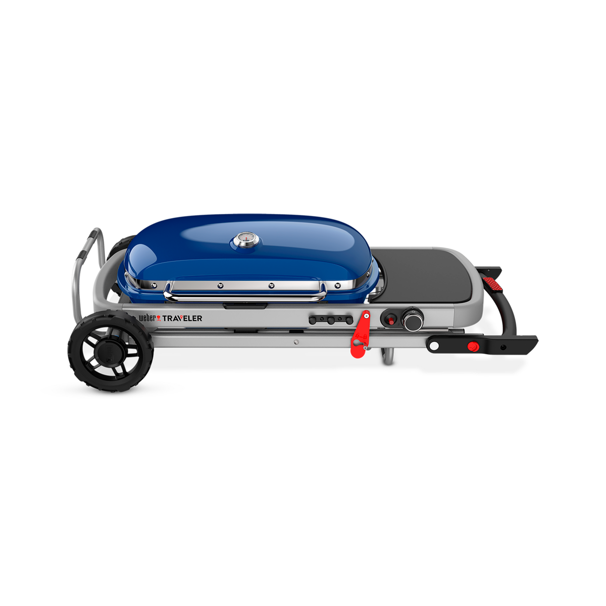 Weber - Traveler Portable Gas Grill - Deep Ocean Blue