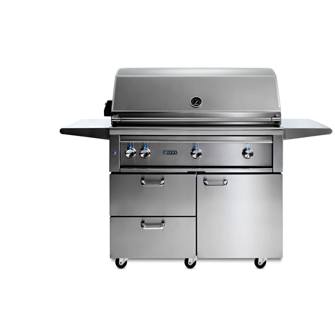 Lynx 42" Professional Freestanding Grill With 1 Trident IR Burner, 2 Ceramic Burners & Rotisserie