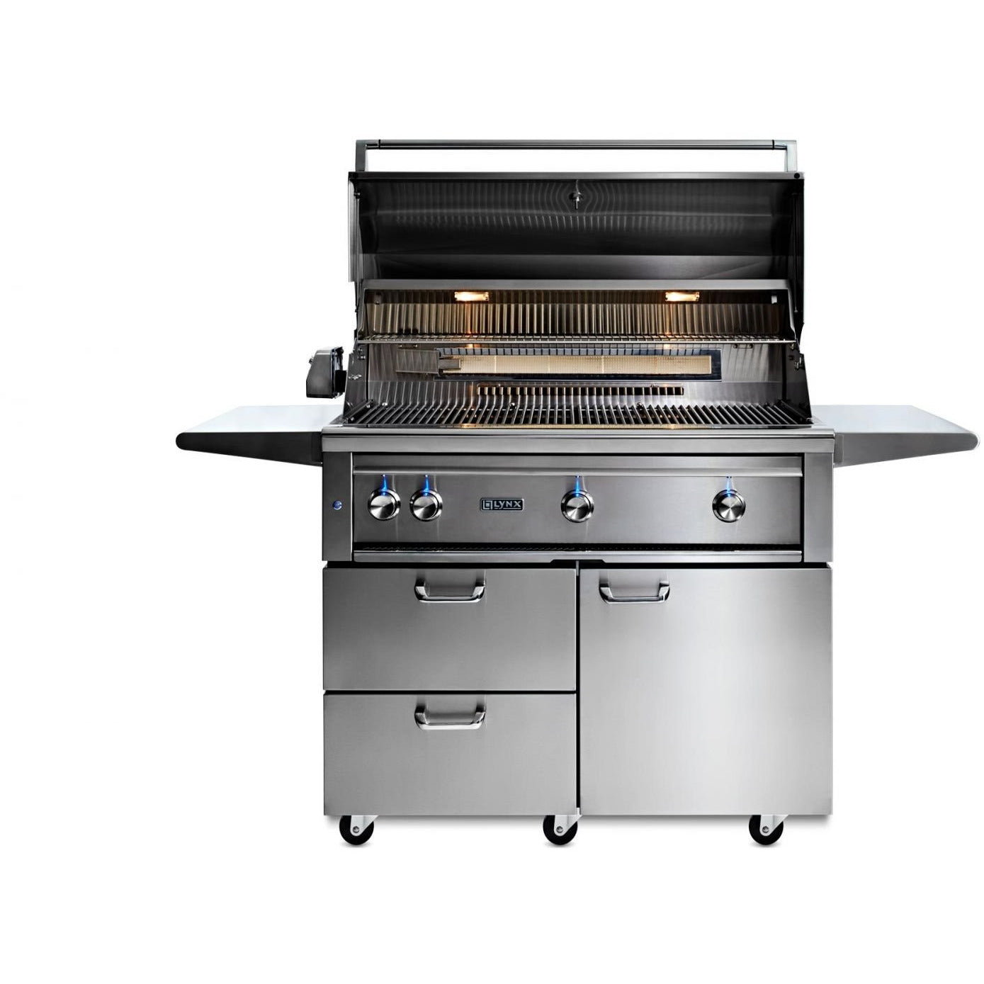 Lynx 42" Professional Freestanding Grill With 1 Trident IR Burner, 2 Ceramic Burners & Rotisserie