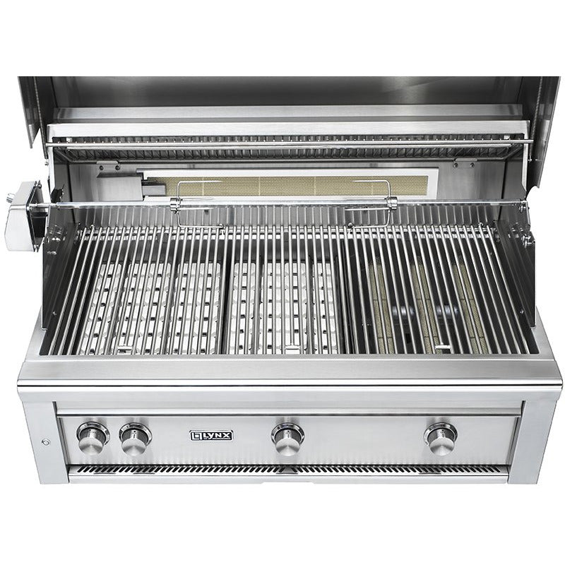Lynx 42" Professional Freestanding Grill With 1 Trident IR Burner, 2 Ceramic Burners & Rotisserie