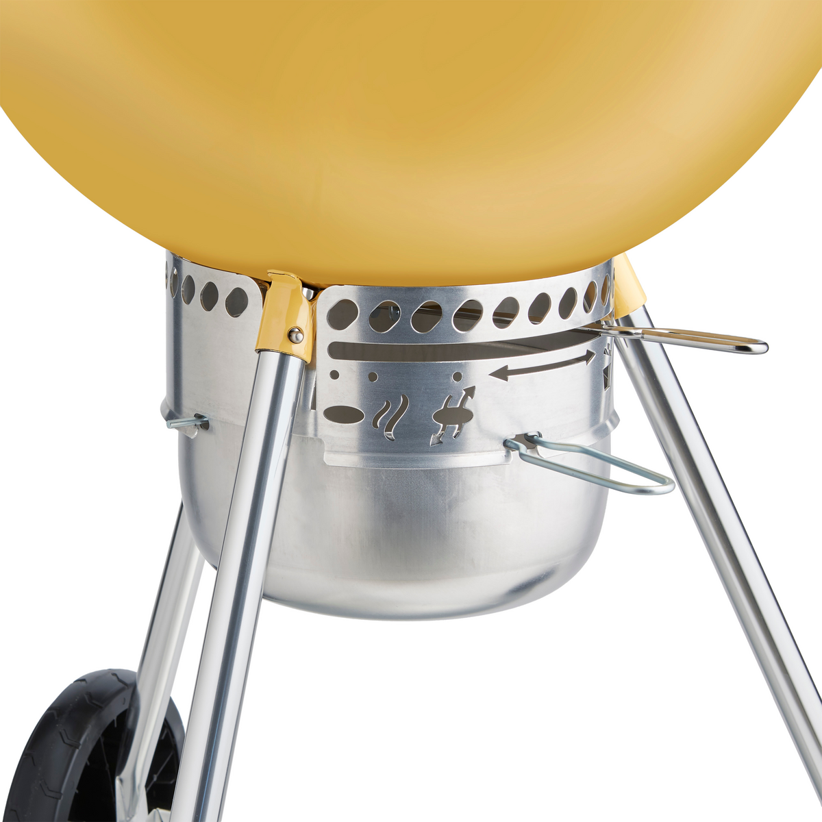 Weber - 70th Anniversary Kettle 22" Charcoal Grill - Hot Rod Yellow