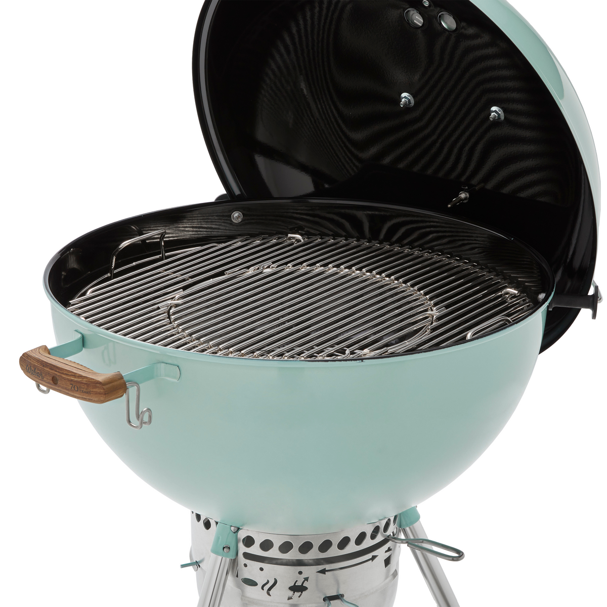 Weber - 70th Anniversary Kettle 22" Charcoal Grill - Rock N Roll Blue