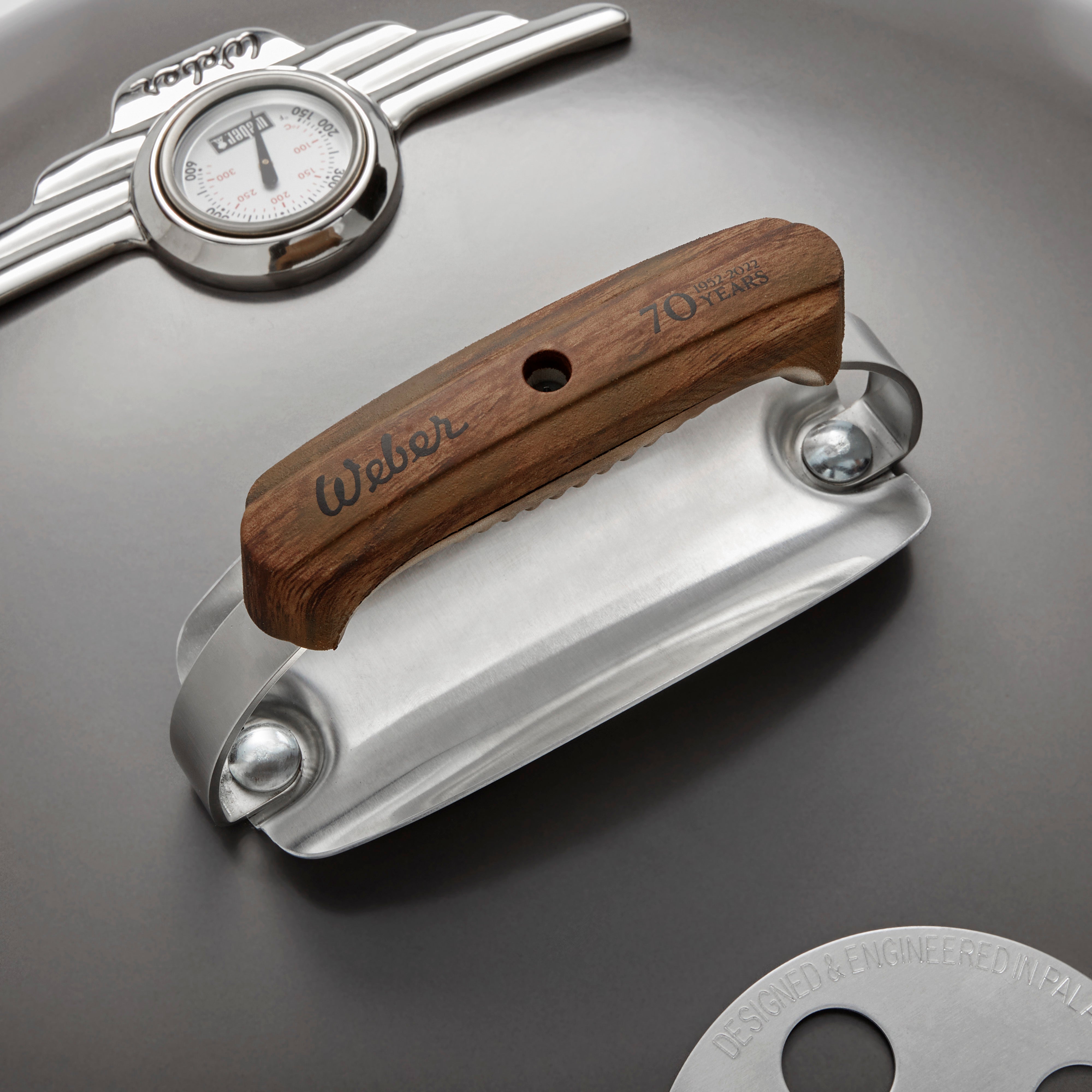 Weber - 70th Anniversary Kettle 22" Charcoal Grill - Hollywood Gray